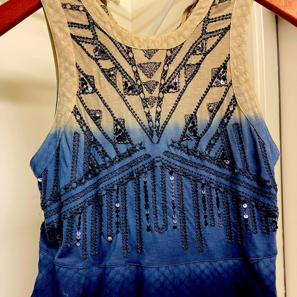 Snazzy South Moon Under Blouse with Sparkle